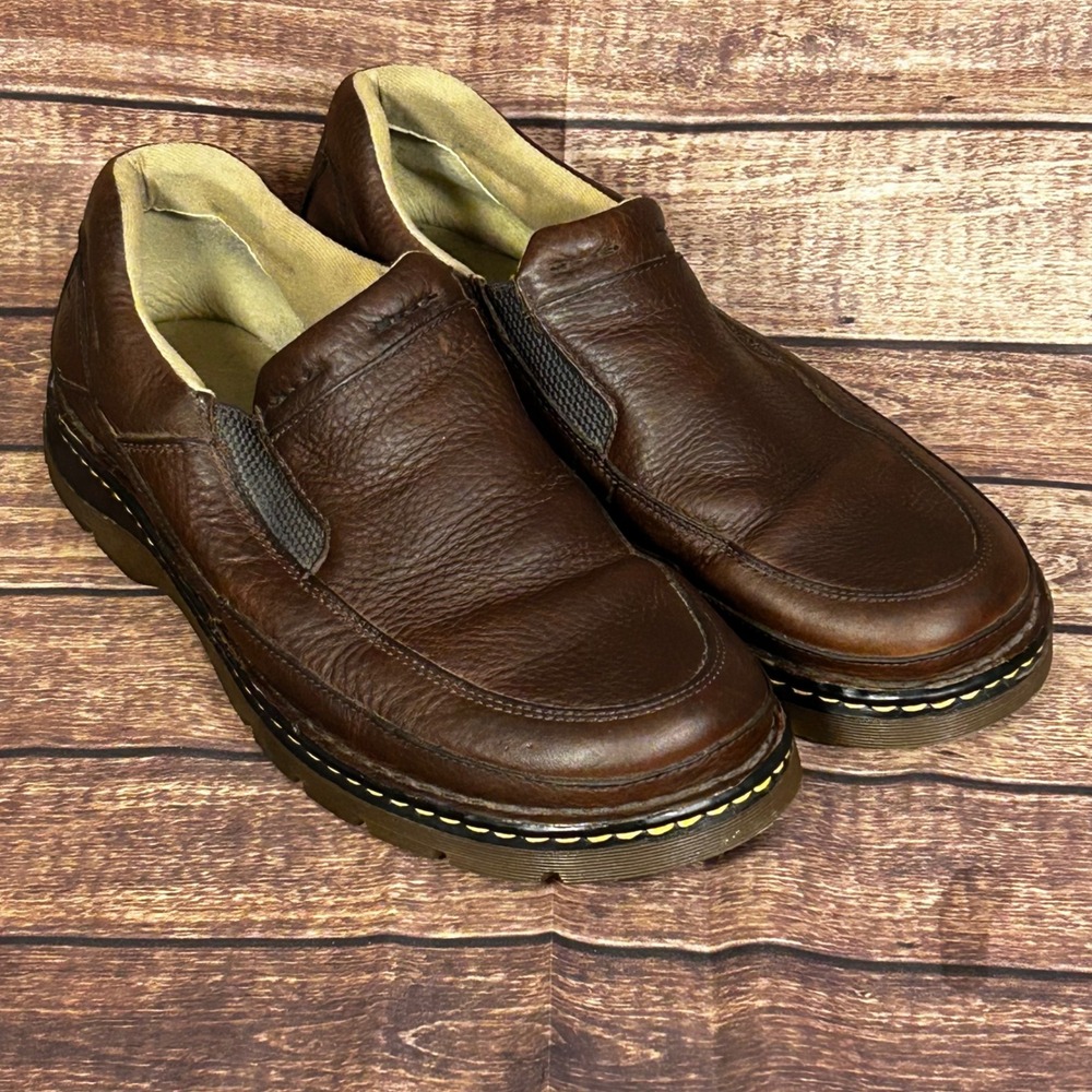 Dr. Martens Orson 11198 Mens Brown Chunky Slip On Loafers Shoes Size 12 US Y2K